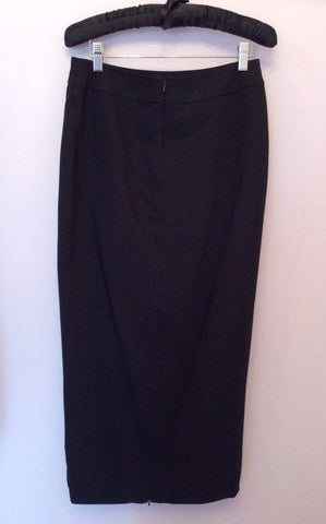 Karen Millen Black Zip Jacket & Long Skirt Suit Size 14 - Whispers Dress Agency - Sold - 5