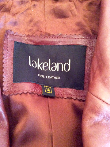 Lakeland Chestnut Brown Leather Jacket Size 14 - Whispers Dress Agency - Sold - 5