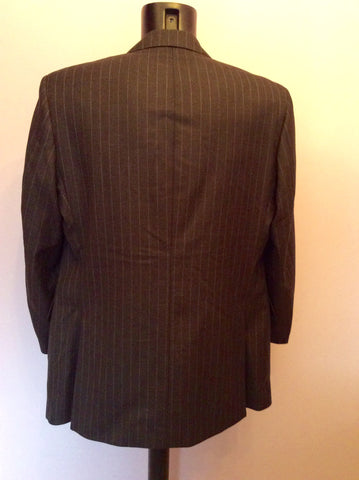 Aquascutum Dark Grey Pinstripe Wool Suit Jacket Size 44R - Whispers Dress Agency - Mens Suits & Tailoring - 3