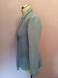 Betty Barclay Blue Cotton Cardigan Size 10 - Whispers Dress Agency - Sold - 2