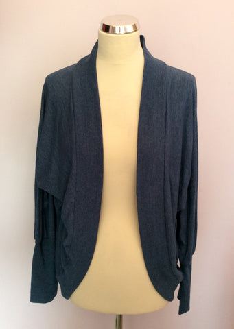 Brand New Lanidor Blue Stretch Jersey Cardigan Size L - Whispers Dress Agency - Womens Tops - 1