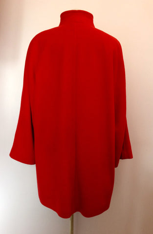 Windsmoor Red Wool & Angora Blend Coat Size 16 - Whispers Dress Agency - Sold - 3