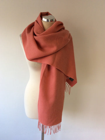 BRAND NEW JOULES CORAL PINK WOOL & CASHMERE SCARF - Whispers Dress Agency - Womens Scarves & Wraps - 1