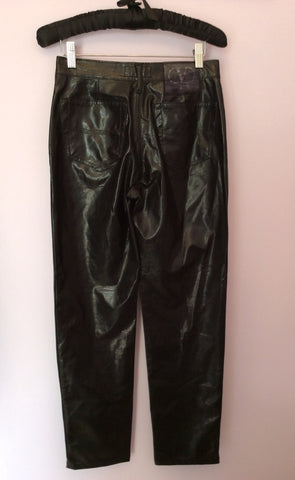 VALENTINO JEANS BLACK PVC TROUSER SUIT SIZE 10 - Whispers Dress Agency - Womens Suits & Tailoring - 6