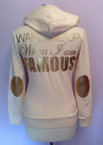 Brand New Josh V Cream & Gold Hooded Zip Top Size XS - Whispers Dress Agency - Sold - 3