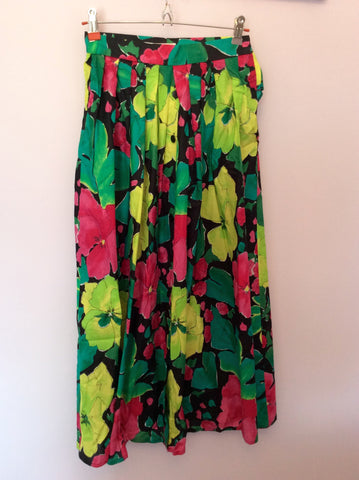 Vintage Jaeger Multi Coloured Cotton Print Top & Skirt Size 8 - Whispers Dress Agency - Womens Vintage - 4