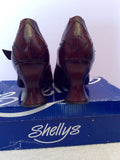 Shellys Dark Brown Antik Leather Dolly Shoes Size 7/41 - Whispers Dress Agency - Sold - 4