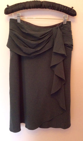 Temperley Dark Green Wool Wrap Skirt Size 8 - Whispers Dress Agency - Womens Skirts - 1