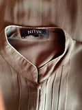 Nitya Dark Green Semi Sheer Blouse Size 12 - Whispers Dress Agency - Womens Shirts & Blouses - 3