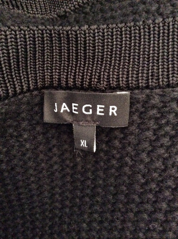 Jaeger Black & White Fleck Long Cardigan Size XL - Whispers Dress Agency - Sold - 4