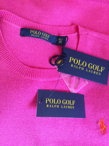 BNWT Ralph Lauren Polo Golf Belmont Pink Wool Jumper Size XL - Whispers Dress Agency - Sold - 3