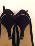 Brand New Carvela / Kurt Geiger Black Suede Ankle Strap Heels Size 7/40 - Whispers Dress Agency - Sold - 4