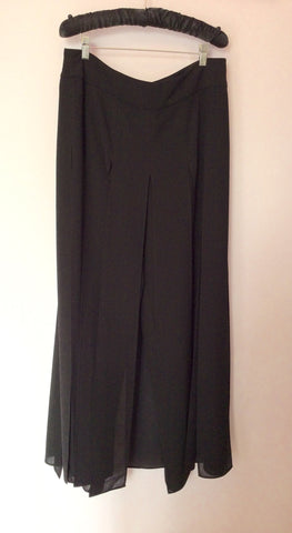Joseph Ribkoff Black Trousers With Split Panels Over Skirt Size 16 - Whispers Dress Agency - Sold - 3
