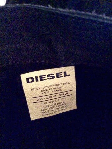 Diesel Black Suede Flat Boots Size 7/40 - Whispers Dress Agency - Sold - 6