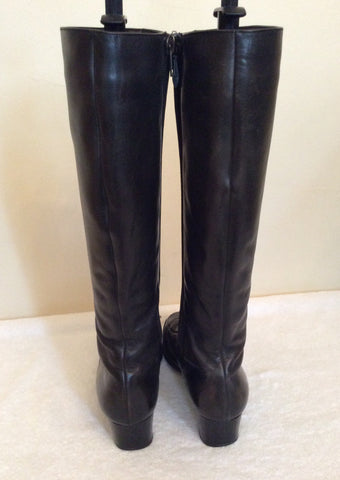 Vintage Bally Black Leather Boots Size 4/37 - Whispers Dress Agency - Sold - 4