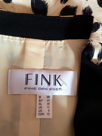 Fink Cream, Beige & Black Print Jacket Size 12 - Whispers Dress Agency - Women suits & Tailoring - 5