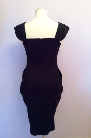 Coast Black Pleated Straps Tulip Skirt Dress Size 10 - Whispers Dress Agency - Womens Dresses - 5