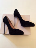 DANIEL BLACK SUEDE HIGH METAL STILETTO HEELS SIZE 5/38 - Whispers Dress Agency - Womens Heels - 3