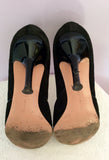 Hobbs Black Suede Peeptoe Heels Size 7.5/41 - Whispers Dress Agency - Womens Heels - 4