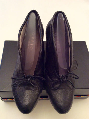 Office Black Leather Shoe / Boots Size 7/40 - Whispers Dress Agency - Womens Heels - 2