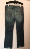 7 For All Mankind Blue Bootcut Jeans Size 32W, 32L - Whispers Dress Agency - Womens Jeans - 2