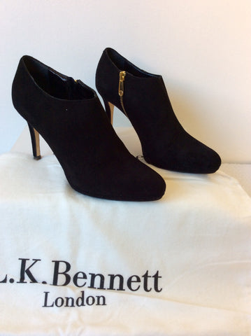 LK BENNETT DOREEN BLACK SUEDE SHOE/ BOOT SIZE 6/39 - Whispers Dress Agency - Sold - 2