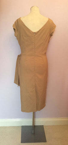 SO COUTURE CAMEL WIGGLE PANCEL DRESS SIZE 14 - Whispers Dress Agency - Womens Dresses - 3