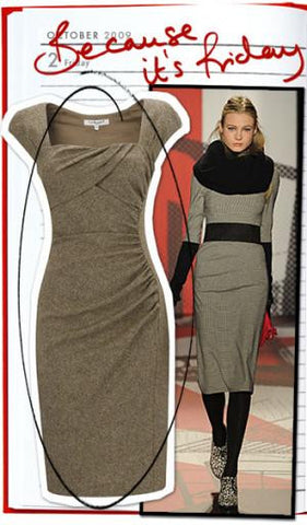 LK Bennett Brown Tweed Wool Tina Dress Size 14 - Whispers Dress Agency - Sold - 7