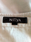 Nitya Duck Egg Cotton Wrap Across Skirt Size 18 Fit 16 - Whispers Dress Agency - Sold - 3