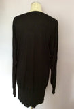 LONG TALL SALLY BLACK & SILVER SHIMMER LONG JUMPER SIZE M - Whispers Dress Agency - Womens Knitwear - 2