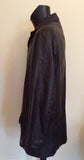Italian Ruffo Black Supersoft Long Leather Jacket Size 52 UK 42 - Whispers Dress Agency - Sold - 2