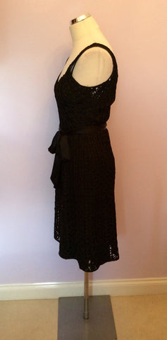 Coast Black Applique Occasion Dress Size 12 - Whispers Dress Agency - Womens Dresses - 4