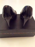 Paul Smith Black Leather & Suede Trim Peeptoe Heels Size 7/40 - Whispers Dress Agency - Womens Heels - 4