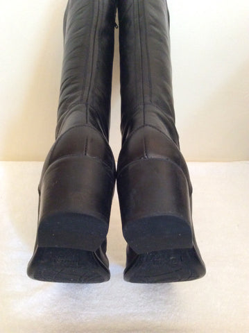 Jones The Bootmaker Black Roberta Leather Boots Size 7/40 - Whispers Dress Agency - Sold - 5