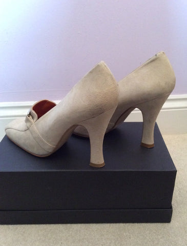 Vintage 1990s Biba Cream Suede Heeled Court Shoes Size 6.5/40 - Whispers Dress Agency - Sold - 4