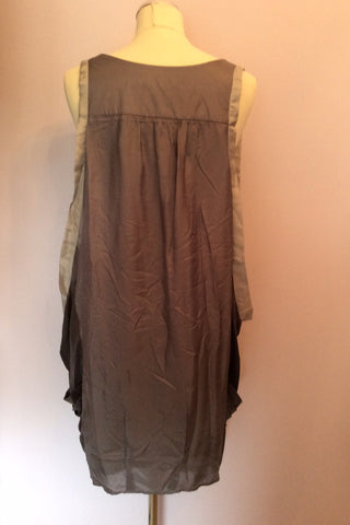 Mint Velvet Grey Silk Scoop Neck Sleeveless Top Size 14 - Whispers Dress Agency - Sold - 3
