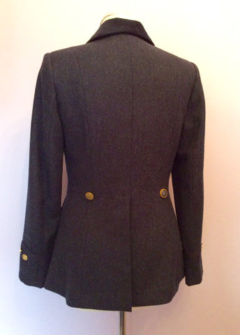 Joules Dark Blue Herringbone Wool Jacket Size 10 - Whispers Dress Agency - Sold - 6