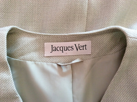 Jacques Vert Light Green Wool Blend Skirt Suit Size 12 - Whispers Dress Agency - Womens Suits & Tailoring - 4