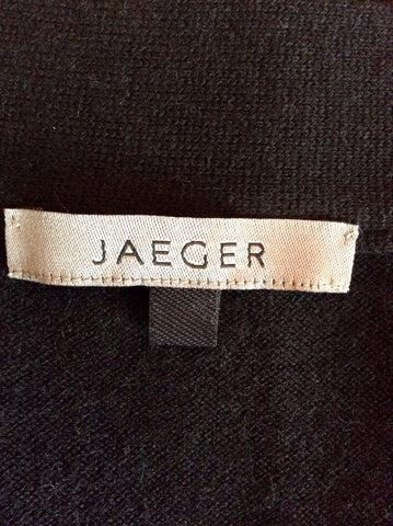 Jaeger Black Silk & Cashmere Tie Front Cardigan Size M - Whispers Dress Agency - Sold - 4