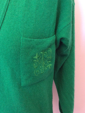 Vintage Jaeger Green Cardigan & Knit Skirt Size S - Whispers Dress Agency - Sold - 3