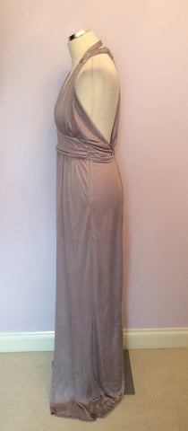 Temperley Mauve Long Evening Dress Size 10 - Whispers Dress Agency - Womens Dresses - 3