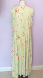 Jackpot By Carli Gry Lemon Floral Print Linen Dress Size 4 UK XL - Whispers Dress Agency - Sold - 3