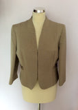 PHASE EIGHT MINK RIBBED BOX JACKET SIZE 14 - Whispers Dress Agency - Womens Coats & Jackets - 1
