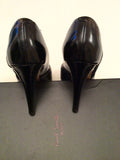 Paul Smith Black Leather & Suede Trim Peeptoe Heels Size 7/40 - Whispers Dress Agency - Womens Heels - 5