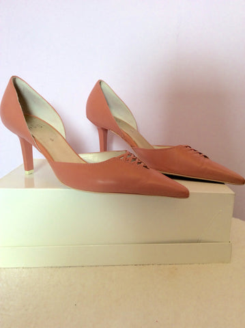 Hogl Rose Pink Leather Heels Size 5/38 - Whispers Dress Agency - Womens Heels - 2
