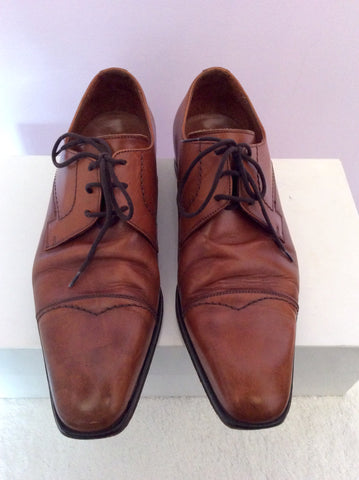 Edwards 1830 Tan Brown Leather Lace Up Shoes Size 7 /41 - Whispers Dress Agency - Mens Formal Shoes - 2
