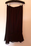 Jacques Vert Black & Dark Red Embroidered Top & Skirt Size 18 - Whispers Dress Agency - Sold - 5