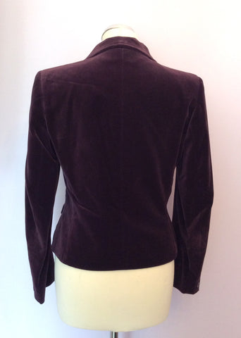 Vintage Laird Portch Of Scotland Deep Plum Velvet Jacket Size 12 - Whispers Dress Agency - Sold - 2