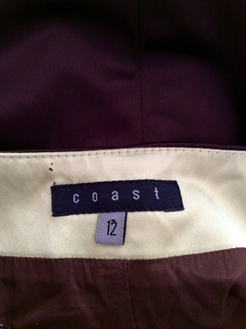 Coast Brown Matt Satin Long Evening Skirt Size 12 - Whispers Dress Agency - Sold - 3