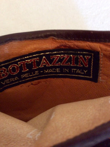 Vintage Bottazzin Dark Brown Leather Boots Size 4/37 - Whispers Dress Agency - Vintage Shoes - 6